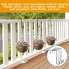 Uenhoy 8 Pack Vinyl Fence Hooks 3 x 8 Inches,