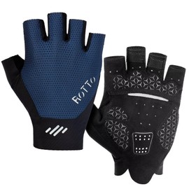 ROTTO Cycling Gloves for Men Women Half Finger Gloves Padded Cycling Gloves for Road Bike Mountain Bike Riding