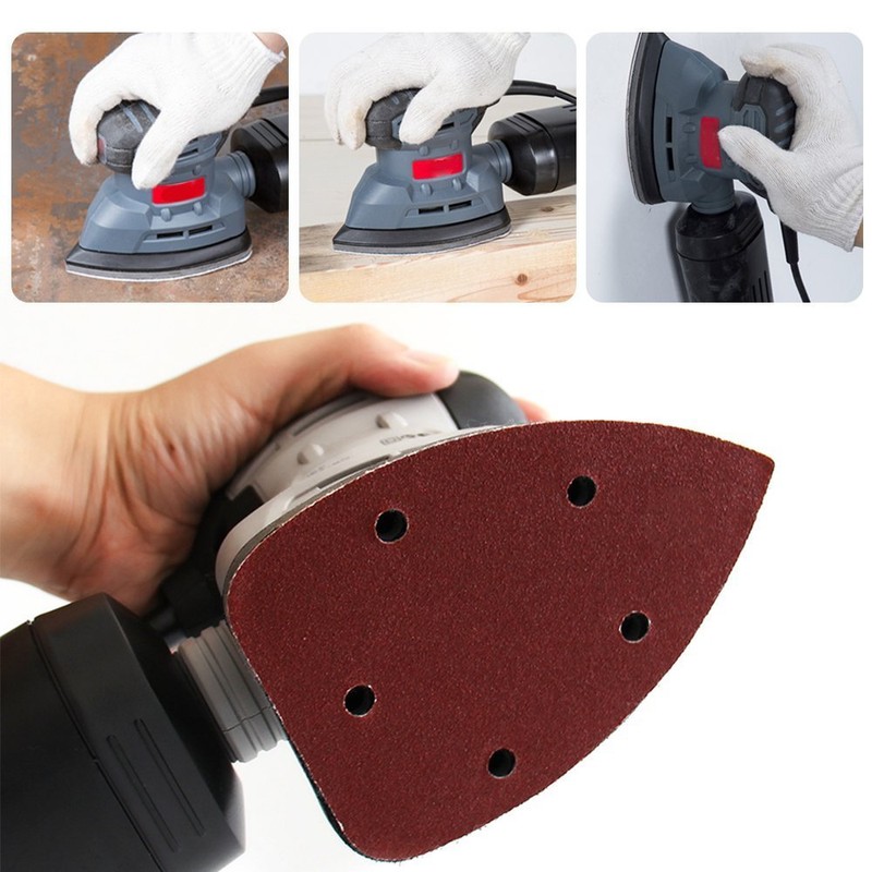 AUSTOR 60 Pieces Mouse Detail Sander Sandpaper Sanding Paper Hook