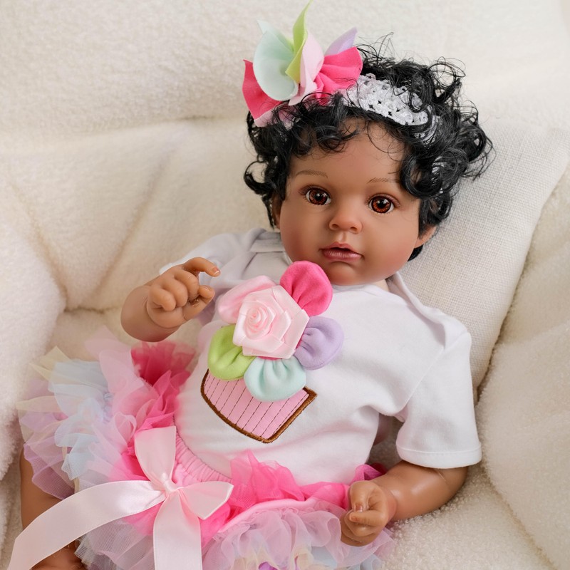 Hengluck Reborn Baby Doll Black Girl Realistic Newborn Baby Dolls