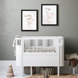 WANDStyle H120 Children's Room Picture Frame for Children's Drawings 18 x 24 cm Modern Wooden Frame Black Made in Germany