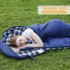 REDCAMP Cotton Flannel Sleeping Bag for Adults, XL 32F Comfortable,