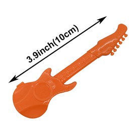 Maydahui 24 PCS Mini Guitar Ballpoint Pens Novelty Music Pen Candy Color Simple Style Blue Ink for School Students Party