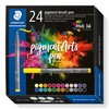STAEDTLER Brush Pen Pigment Arts, Premium Drawing Ink, Brush Tip