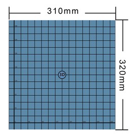 AJOYIB 3 Pcs Flexible Magnetic Heat bed 3D Printer build Sheet Heated Bed Cover 310x320 mm Compatible with CR-X, CR-10 pro V2, Ender 3 max, CR-10 V3