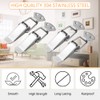WMYCONGCONG 4 Pcs 304 Stainless Steel Spring Loaded Toggle Case