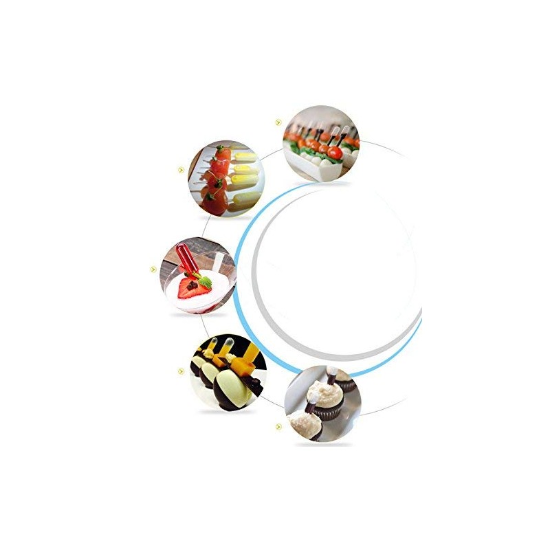 moveland Cupcakes Pipettes, 120PCS 4 ml Plastic Pipettes Squeeze Dropper