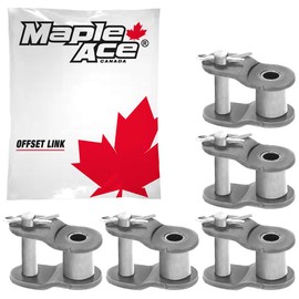 MAPLE ACE #35 Offset Half Link for Roller Chain Single Strand (Qty 5)