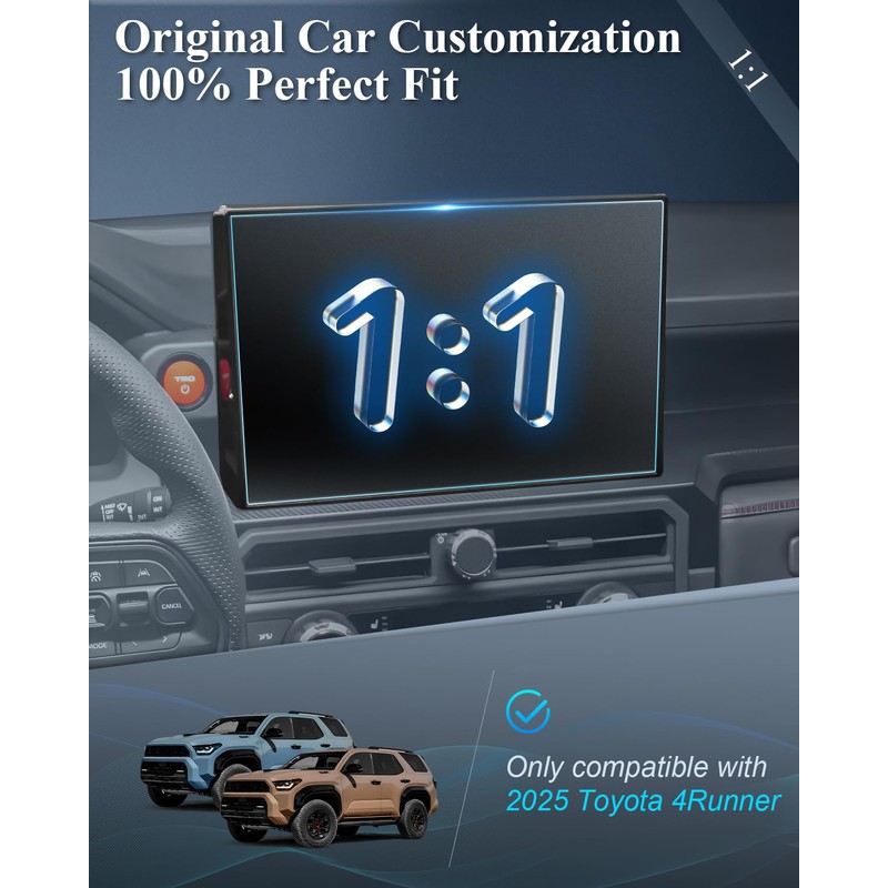BIBIBO 2025 4Runner Screen Protector for 2025 2026 Toyota 4Runner