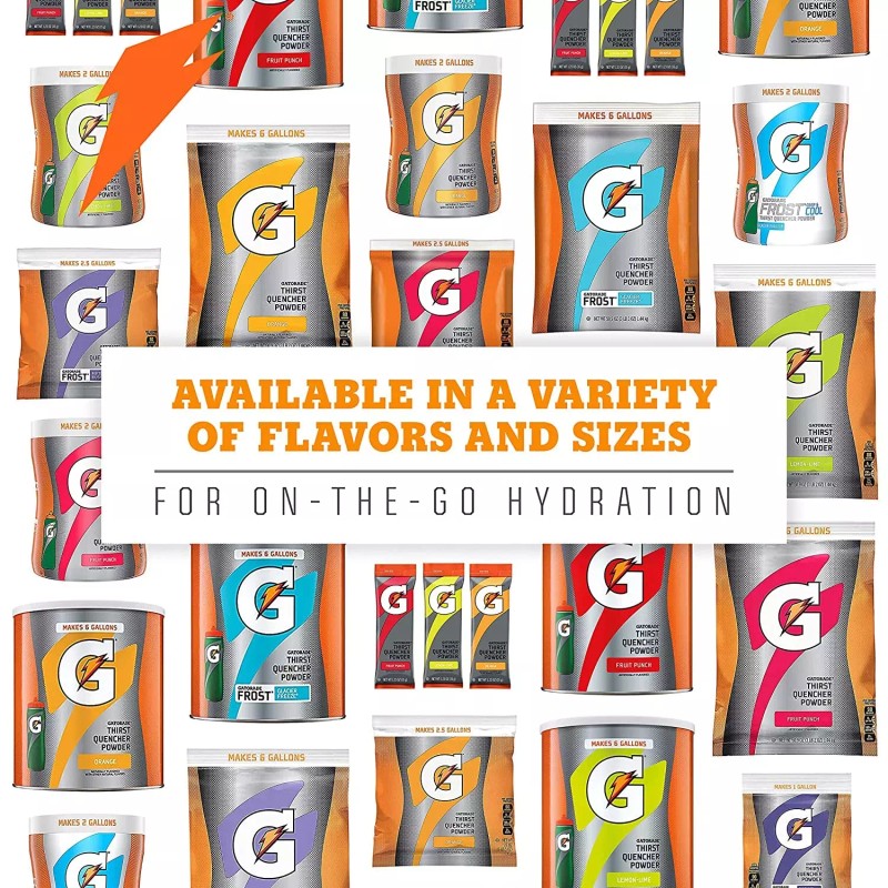 QTG Products (Sortable) Gatorade Thirst Quencher Powder, Glacier Cherry, 76.5