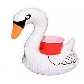 Inflatable Inflable Salvavida Cisne Blanco  Portavaso Alberca  Jacuzzi