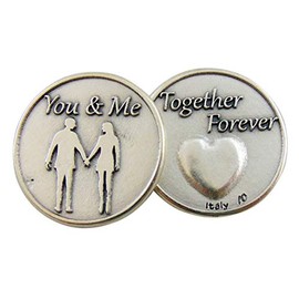 Westman Works Love Tokens 1 1/4 Inch Metal Pocket Pieces (Together Forever)