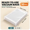 50-Pack Vacuum Food Storage Bags for Food Preservation – Reusable