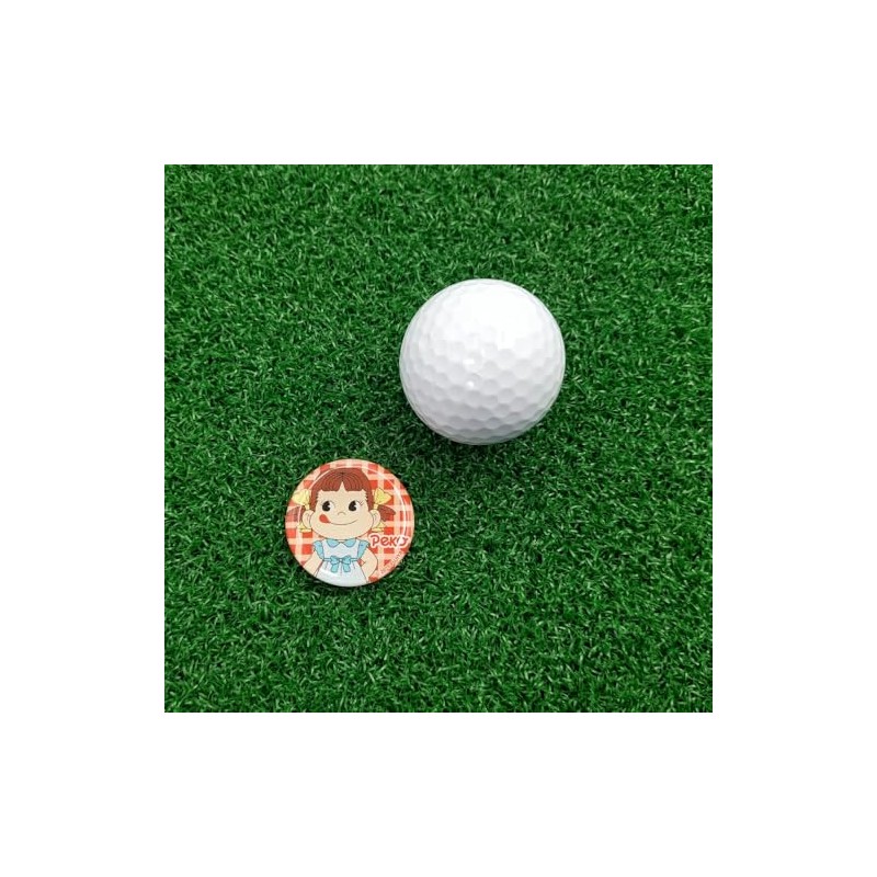HOKUSHIN TRADING MK0511 Golf Ball Marker Peko-chan Acrylic Marker Check