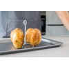 KitchenCraft Baked Potato Stand, Aluminium, 12 x 14.5 cm, Silver