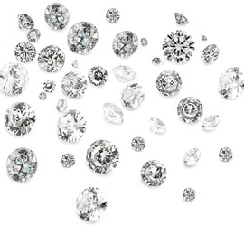 Fashewelry 50Pcs Clear Cubic Zirconia Faceted Rhinestone Cabochons 1mm 2mm 3mm 4mm 5mm Mini Pointed Back Crystal Diamante Gems for Nail Art Craft Jewelry Making