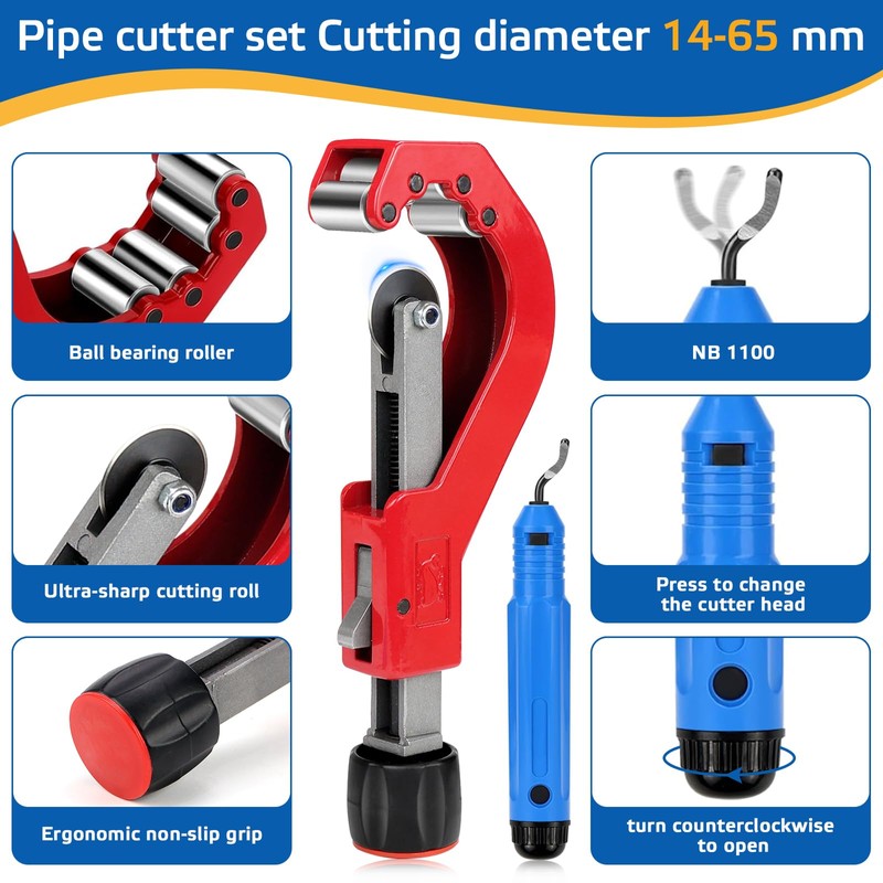 Pipe Cutter 14-65 mm, Pipe Cutter, Copper Pipe Cutter, Line