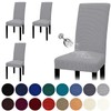 Chair Covers for Dining Room Soft High Stretch Striped Seat