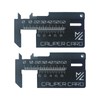 Hikiwin 2 Pcs Mini Vernier Caliper Keychain, Miniature Measuring Tool