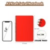 TAZQINCO 8 Packs 8 COLORS A5 Lined Spiral Notebook with