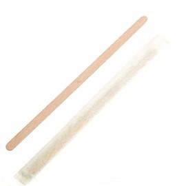 Garcia de Pou 1000 Units Wooden Coffee Stirrer, Individually Packed in Box, Wood, Natural, 11.4 x 30 x 30 cm