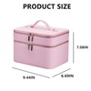 idoltimes Makeup Case, Large Capacity Waterproof Double Layer Cosmetic Bag