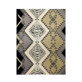 Society6 Pattern State Marker Southwest Night Poster, 18" x 24", Black