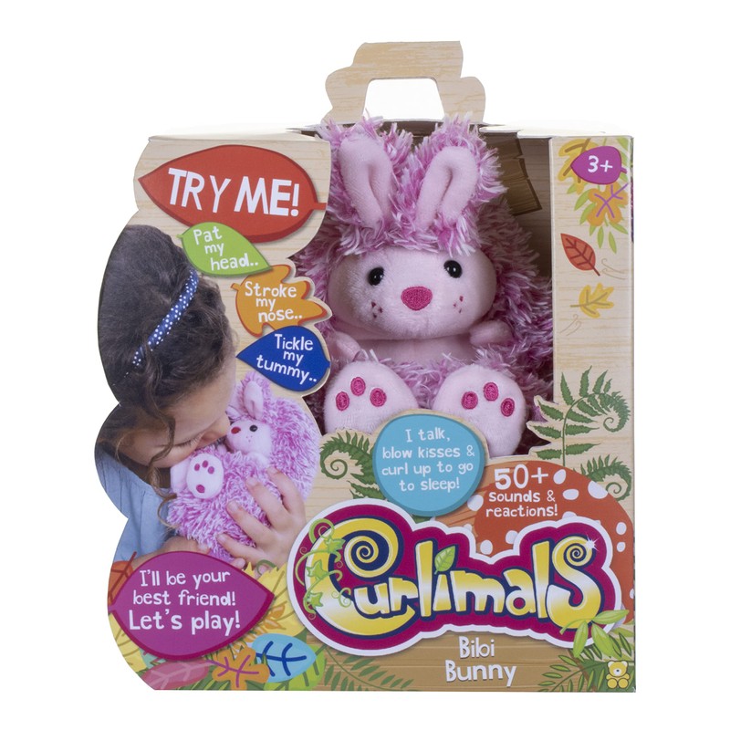 Curlimals Bibi The Bunny Interactive Rabbit Soft Toy With Over