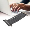 PCIE 4.0 X16 Extender Riser Cable High Shielding Property 180