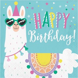 Creative Converting Llama Party Happy Birthday Lunch Napkin (16)