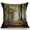 Swono Decorative Throw Pillow Cover 18x18 Inch Autumnal in Mountains