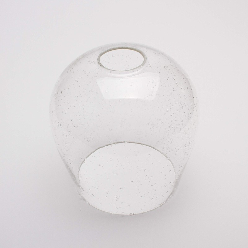 Seeded Bubble Glass Lamp Shade, LEDupdates 3 Pack Oversize Clear