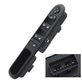 KAOLALI Front Left Window Control Switch 96650620ZD Electric Power Window Switch Button Compatible with Peugeot 3008 5008 Wagon 2009-2016