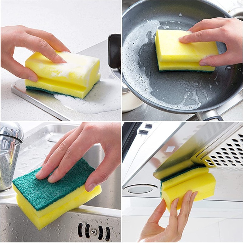 A1SONIC Heavy Duty Scrub Sponge-Dual Sided Dish Washing & Cleaning