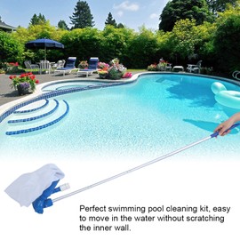 Swimming Pool Leaf Mesh Net Set, Swimming Pool Leaf Skimmer Net, Pool Mesh Netting Bag Basket for Pond Fountain Cleansing