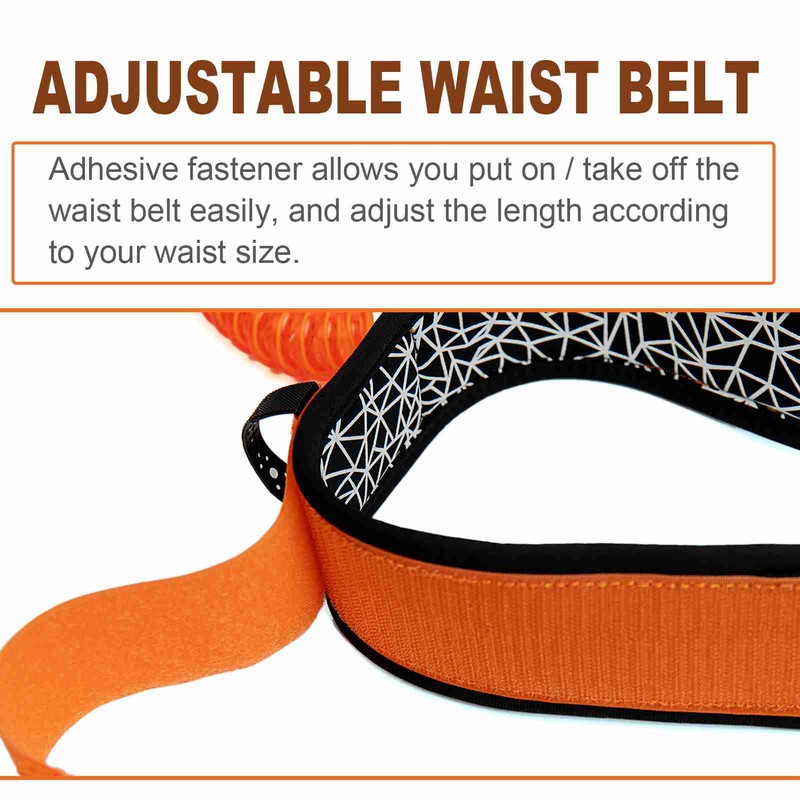 Surfboard Waist Leash 7mm Thick 10ft Coiled Surf Board Leash