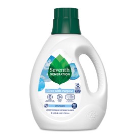 Seventh Generation Liquid Laundry Detergent, Free & Clear, 60 Loads, USDA Certified 97% Biobased, 90 Fl Oz