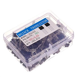 BOJACK 2N2222 NPN Transistores de potencia de propósito general 60V 0.8A 0.5W 250MHZ (Paquete de 200)