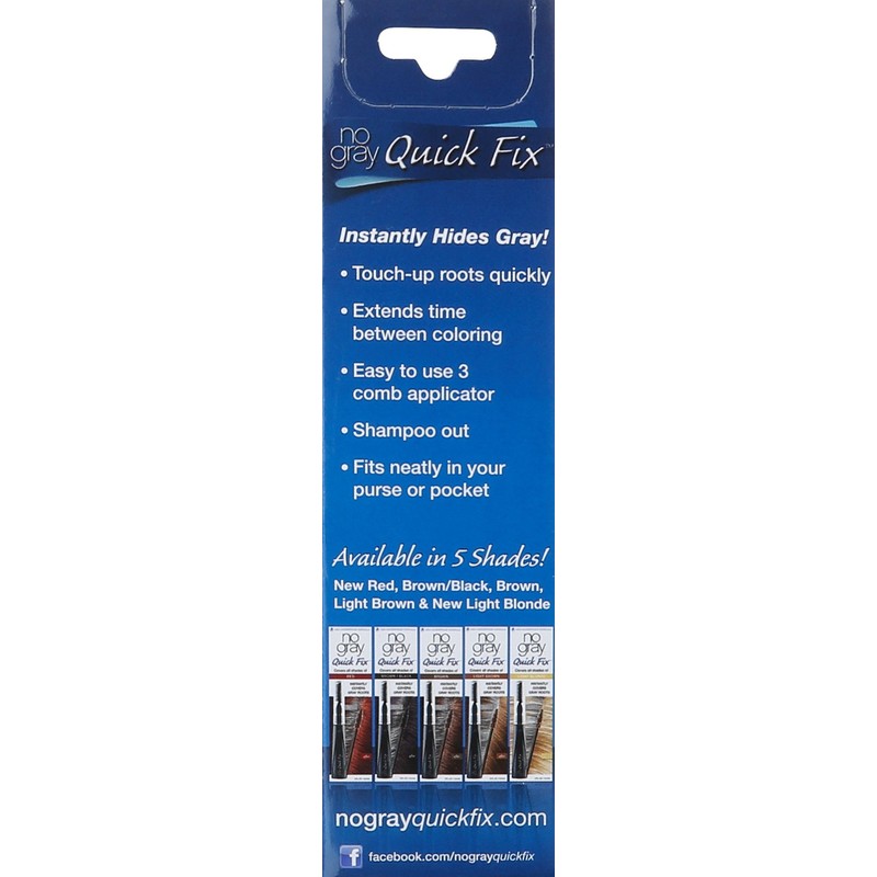 No Gray Quick Fix, 0.5 Fl Oz Brown