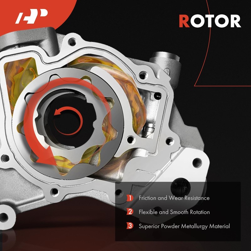 A-Premium Engine Oil Pump with O-Ring & Gasket Compatible with