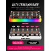 FEIFANZHE RGB Lighting Powered USB-C Docking Station, 9 Port Voice