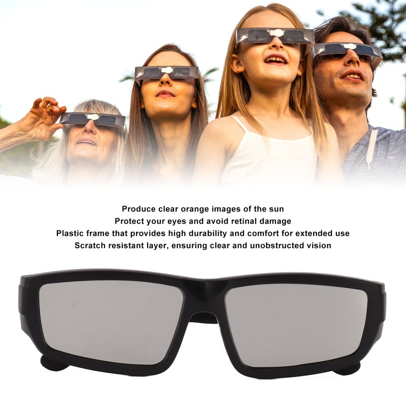 5 Pcs Solar Eclipse Glasses Safe Shades for Direct Sun
