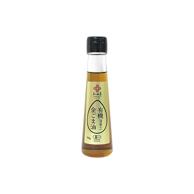 Wadaman Organic Gold Sesame Oil Deep Roasted 3.2 oz (90