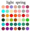 CafePress Color Analysis Card Light Spring Folded Greeting Card Glossy