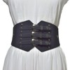 Rose-Samira Wide Elastic Stretch Lace-up Cinch Elasticity Waist Belt,Retro Costume