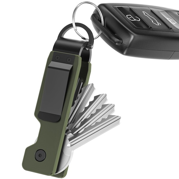 TUXON Key Organizer for Men - Compact Metal Key Holder