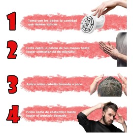 Cera Para El Cabello Tipo Telaraa Antifrizz Y Mas Volumen Kolor Shot 100g                                                                             