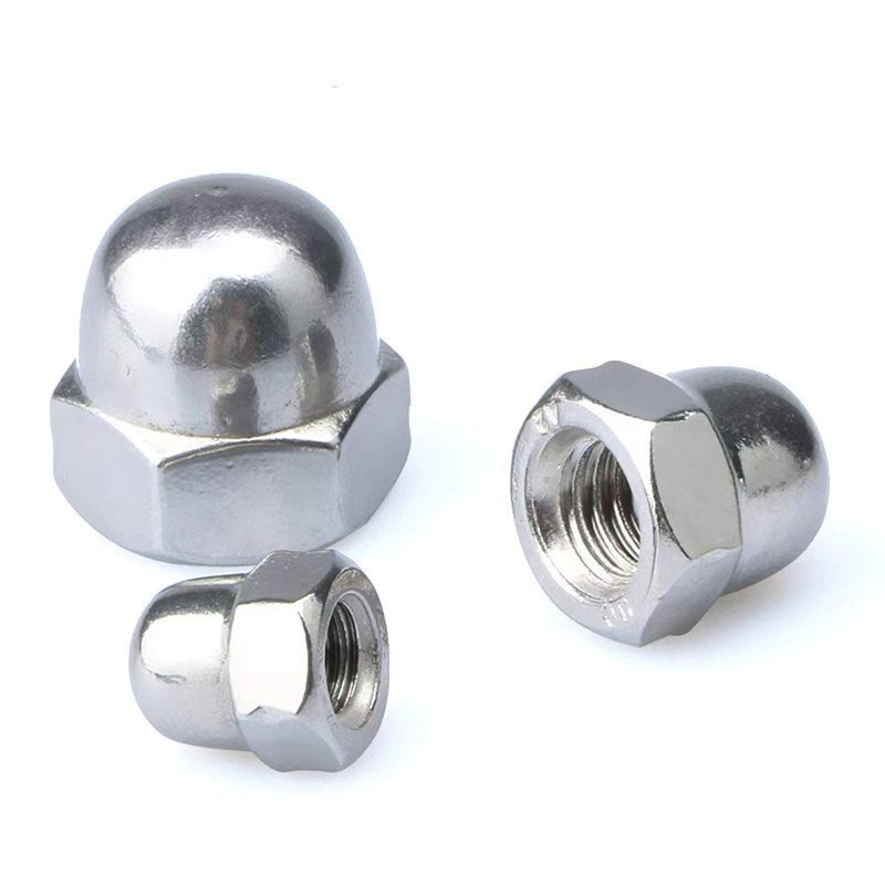 M12-1.75 Metric Acorn Cap Nuts Dome Head Nuts, 304 Stainless