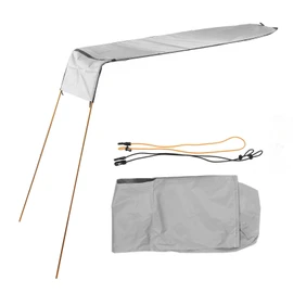 Kayak Shade Canopy Portable Foldable Boat Awning Set Kayak Canoe Sunshade Accessories Light Gray