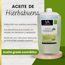 Aceite Masajes Hierbabuena Corporal Spa Profesional 4 Litros VA